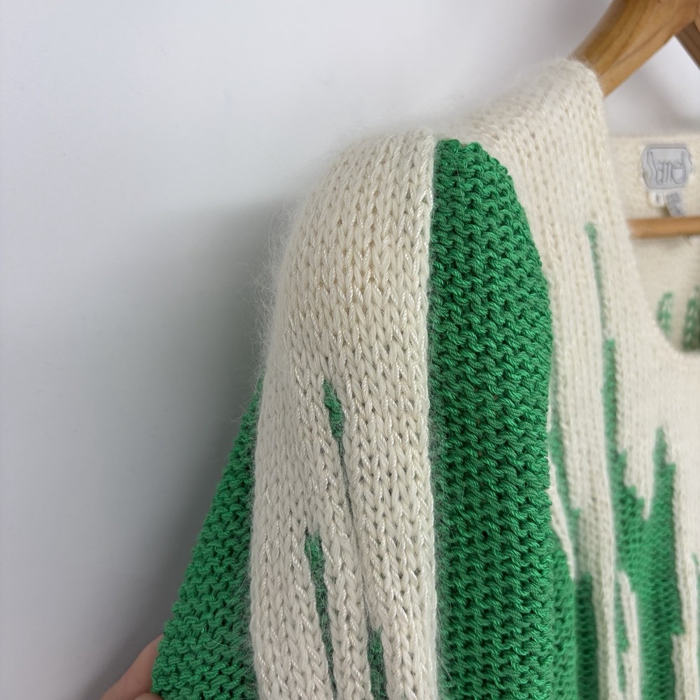 VTG Nannell Sweater S Green Angora Soft Girl Feminine Fairy Whimsical Mystical - Picture 5 of 10